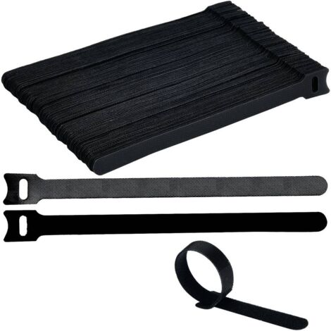 TRU COMPONENTS T24CA058 Collier de serrage auto-agrippant pour grouper partie velours et partie agrippante (L x l) 200