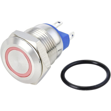 TRU COMPONENTS TC-10090896 GQ12-AF-10E/J/R/24V/S Vandalismusgeschützter Druckschalter 48 V/DC 2 A 1
