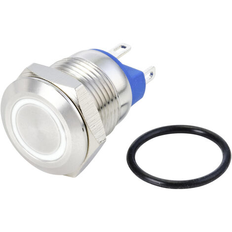 TRU COMPONENTS TC-10090908 GQ12-AF-10E/J/W/24V/S Vandalismusgeschützter Druckschalter 48 V/DC 2 A 1