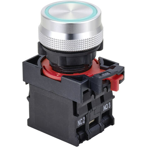 TRU COMPONENTS TC-10091060 ONPOW26-11ZE/B/12V Druckschalter 250 V 5 A 1 x Ein/Ein rastend Blau  IP40