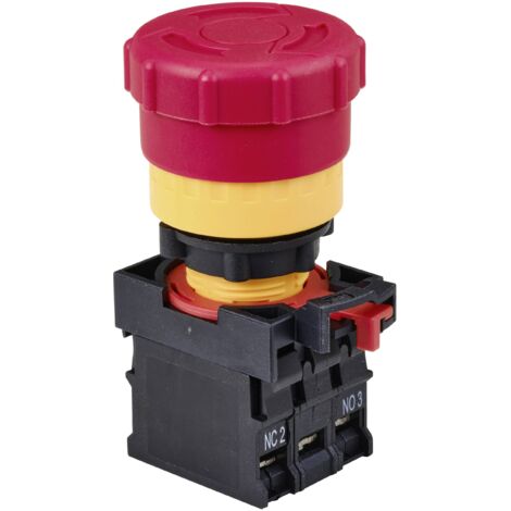 TRU COMPONENTS TC-10091068 ONPOW26-11TSA/R/12V Arrêt d'urgence 250 V 5 A rouge IP40 1 pc(s)
