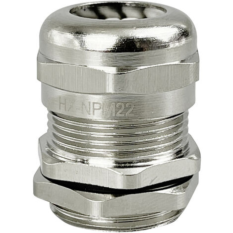 TRU COMPONENTS TC-10302836 Kabelverschraubung M22 Messing (vernickelt) Metall 1 St.