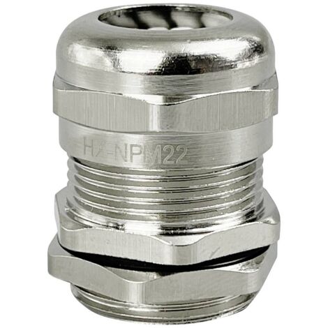 TRU COMPONENTS TC-10302836 Presse-étoupe M22 laiton (nickelé) métal 1 pc(s) S434702