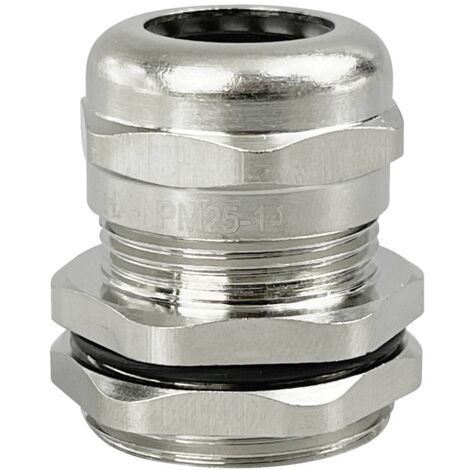 TRU COMPONENTS TC-10302840 PRESSACAVO M25 OTTONE (NICHEL) 1 PZ(I)