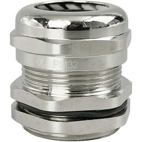 TRU COMPONENTS TC-10302848 Kabelverschraubung   M32 Messing (vernickelt) Metall 1 St.