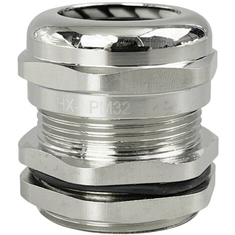 TRU COMPONENTS TC-10302848 Presse-étoupe M32 laiton (nickelé) métal 1 pc(s) S434952