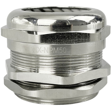 TRU COMPONENTS TC-10302856 Kabelverschraubung   M50 Messing (vernickelt) Metall 1 St.