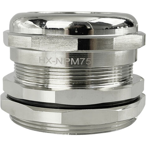 TRU COMPONENTS TC-10302864 Kabelverschraubung   M75 Messing (vernickelt) Metall 1 St.