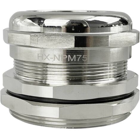 TRU COMPONENTS TC-10302864 Presse-étoupe M75 laiton (nickelé) métal 1 pc(s) S434982