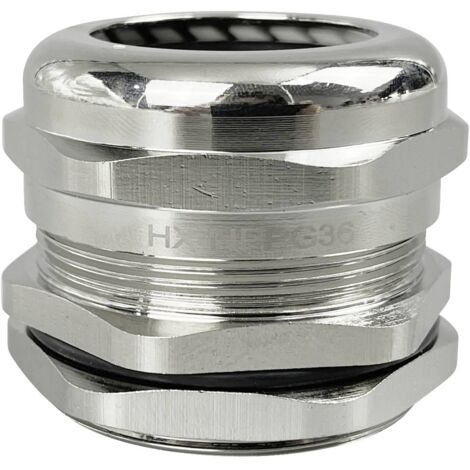 TRU COMPONENTS TC-10305396 Pressacavo filettato PG36 Ottone nichelato Metallo 1 pz.
