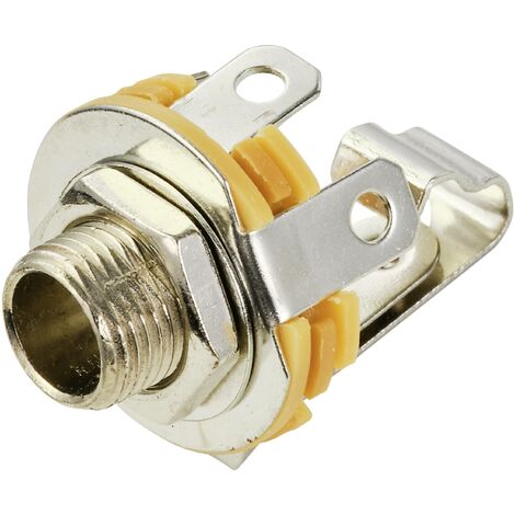 TRU COMPONENTS TC-10336004 Jack 6.35 mm embase femelle, verticale Nombre de pôles: 2 1 pc(s) S617792