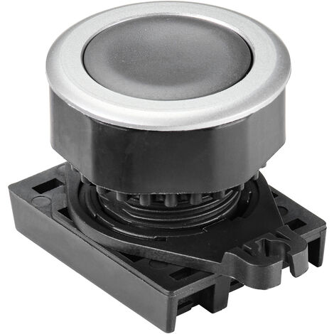 TRU COMPONENTS TC-10343972 S3PF-P1K Drucktaster  Knopf Schwarz   1 St.