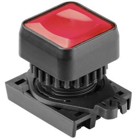 TRU COMPONENTS TC-10344020 S2PRSU-P3R Bouton-poussoir carré rouge (transparent) 1 pc(s) S687732