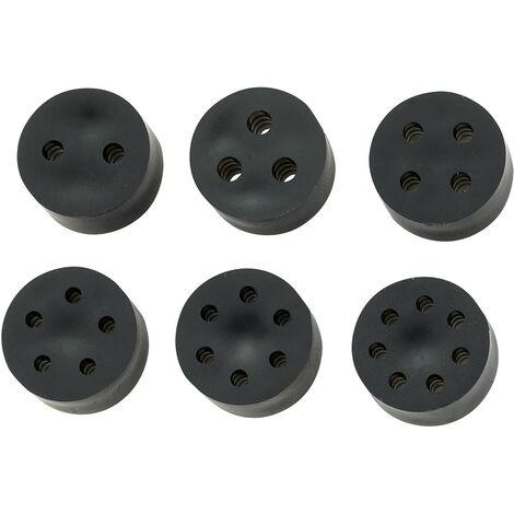 TRU COMPONENTS TC-10820788 TC-MH23-2E203 Mehrfachdichteinsatz    M25 2 x 5.1 - 6.5 mm Gummi Schwarz
