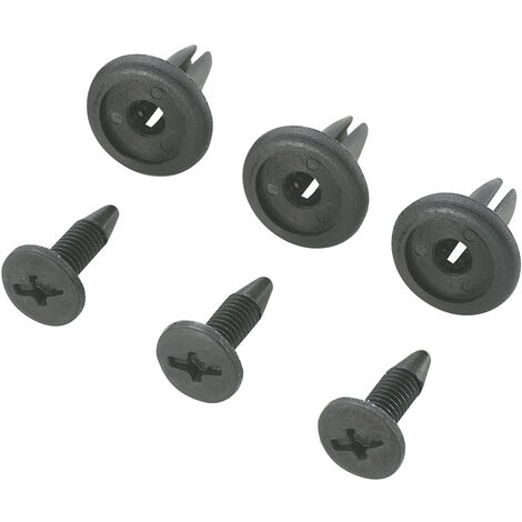 TRU COMPONENTS  TC-10820832 Spreizniete Loch-Ø 6.3 mm  Schwarz 100 St.