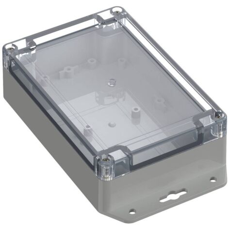 TRU COMPONENTS TC-10860760 Cloche à bride 150 x 100 x 45 ABS-PC gris clair 1 pc(s) D939072