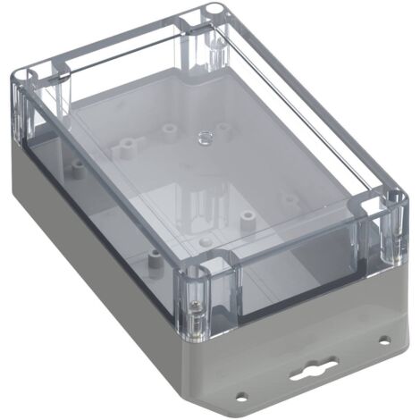 TRU COMPONENTS TC-10860804 Cloche à bride 150 x 100 x 60 Polycarbonate gris clair 1 pc(s) D935792