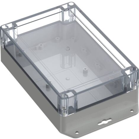 TRU COMPONENTS TC-10860900 Cloche à bride 179.90 x 119.90 x 60.20 ABS-PC gris clair 1 pc(s) D935532