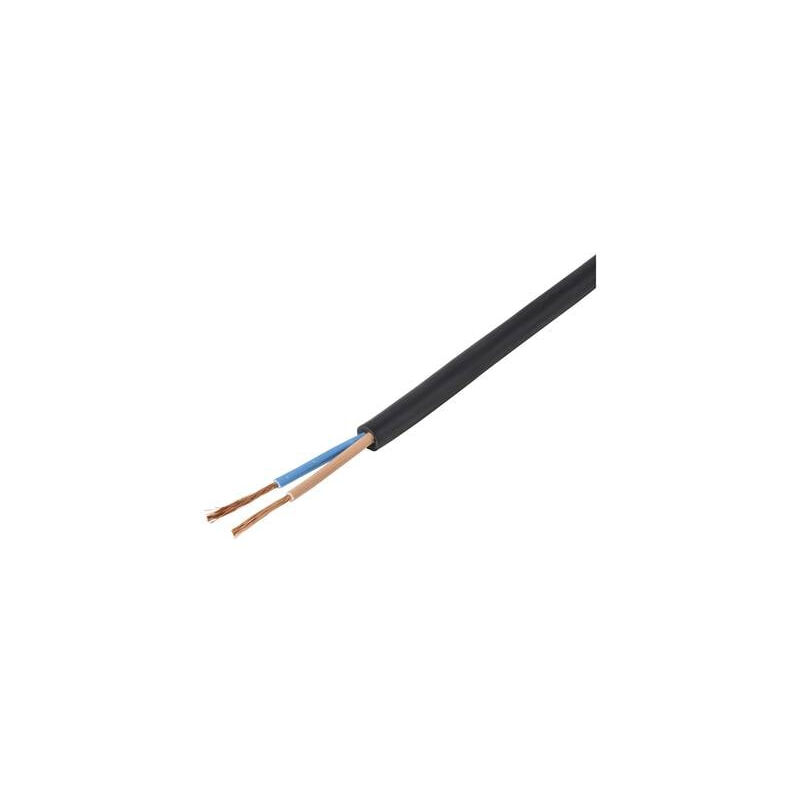 TC-11594928 câble de raccordement H07RN-F 2 x 4 MM² noir marchandise vendue au mètre - Tru Components
