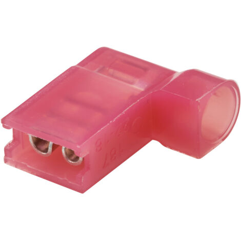 TRU COMPONENTS TC-11599316 Flachsteckhülse  Steckbreite: 4.8 mm Steckdicke: 0.8 mm 90 ° Vollisoliert