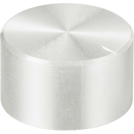 TRU COMPONENTS TC-11696456 Tête de bouton rotatif avec marquage argent (Ø x H) 23 mm x 13 mm aluminium, plastique 1 pc(s) R519912