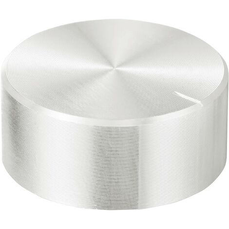 TRU COMPONENTS TC-11696496 Tête de bouton rotatif avec marquage argent (Ø x H) 30 mm x 13 mm aluminium, plastique 1 pc(s) R519512