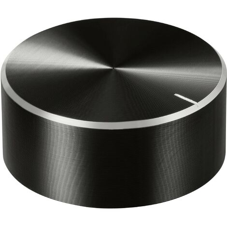 TRU COMPONENTS TC-11696524 Tête de bouton rotatif avec marquage noir (Ø x H) 40 mm x 17 mm aluminium, plastique 1 pc(s) R519292