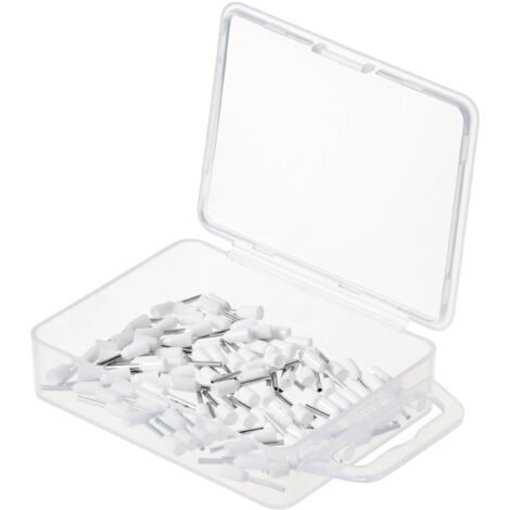 TRU COMPONENTS TC-11991852 Cosse enfichable 0.5 mm² partiellement isolé blanc 100 pc(s) R040822