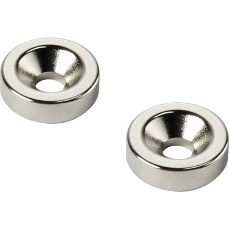 TRU COMPONENTS TC-12250612 Permanent-Magnet Ring (Ø x H) 15 mm x 5 mm  M4  Grenztemperatur (max.): 1