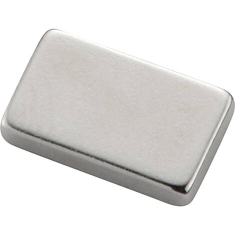 TRU COMPONENTS TC-12260092 Aimant permanent rectangulaire (L x l x H) 10 x 6 x 2 mm Température limite (max.): 150 °C V837523