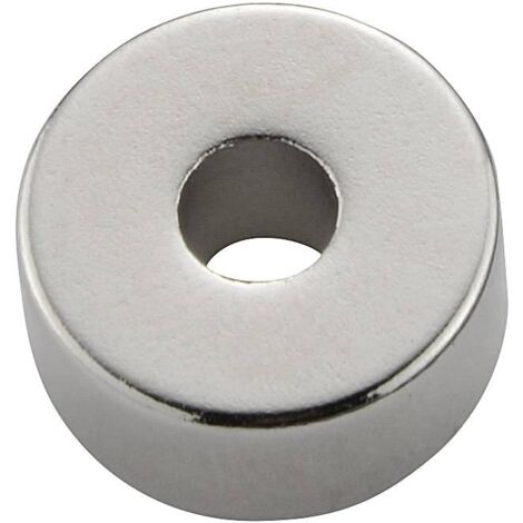 TRU COMPONENTS TC-12260100 Aimant permanent anneau (Ø x H) 13 mm x 6 mm Température limite (max.): 100 °C V837533