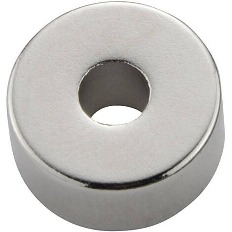 TRU COMPONENTS TC-12260100 Aimant permanent anneau (Ø x H) 13 mm x 6 mm Température limite (max.): 100 °C V837533