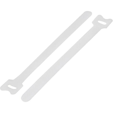 TRU COMPONENTS TC-12355384 Collier de serrage auto-agrippant pour grouper partie velours et partie agrippante (L x l) 310 mm x 16 mm blanc 20 pc(s) V666183