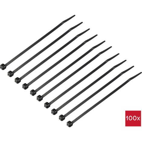 TRU COMPONENTS TC-12533324 Serre-câble 150 mm 3.6 mm noir Résistance au froid 100 pc(s) Q222293