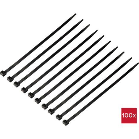 TRU COMPONENTS TC-12533364  Kabelbinder 300 mm 7.6 mm Schwarz  100 St.