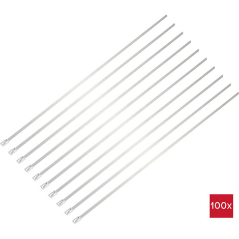TRU COMPONENTS TC-12647564  Stahlkabelbinder 360 mm 4.6 mm AISI 304  100 St.