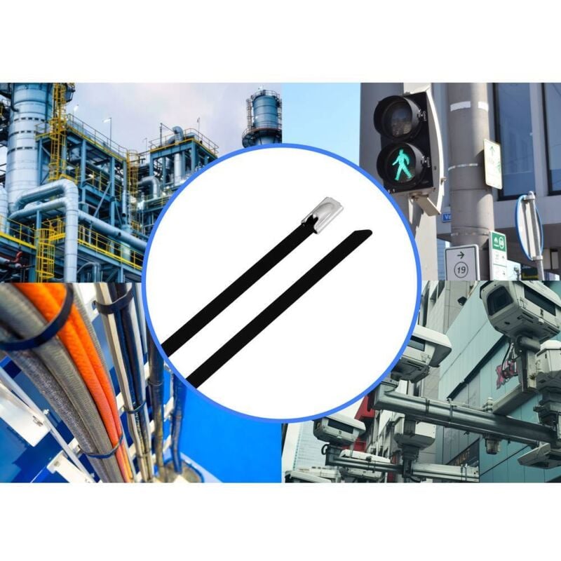 Tru Components - TC-12647596 Serre-câbles en acier 520 mm 4.6 mm aisi 304 avec revêtement 100 pc(s)