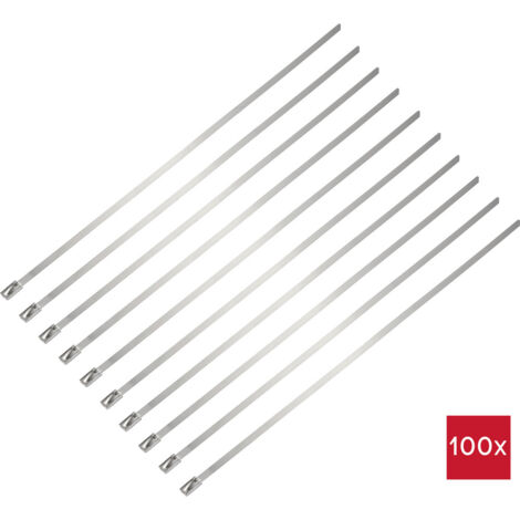 TRU COMPONENTS TC-12647636  Stahlkabelbinder 290 mm 4.6 mm AISI 316  100 St.