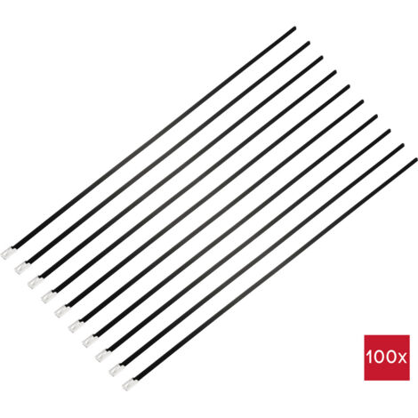 TRU COMPONENTS TC-12656600  Stahlkabelbinder 360 mm 4.6 mm AISI 316 mit Beschichtung 100 St.