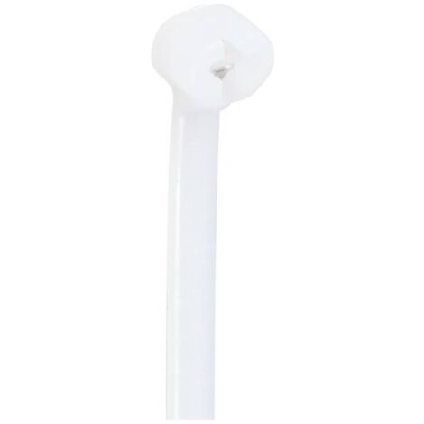 TRU COMPONENTS TC-12814144 Serre-câble 100 mm 3 mm naturel avec languette métallique, résiste aux produits chimiques 100 pc(s) A723283