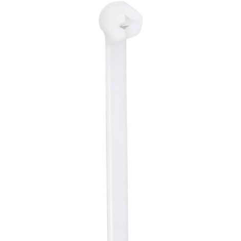 TRU COMPONENTS TC-12814148 Serre-câble 140 mm 3.6 mm naturel avec languette métallique, résiste aux produits chimiques 100 pc(s) A723243