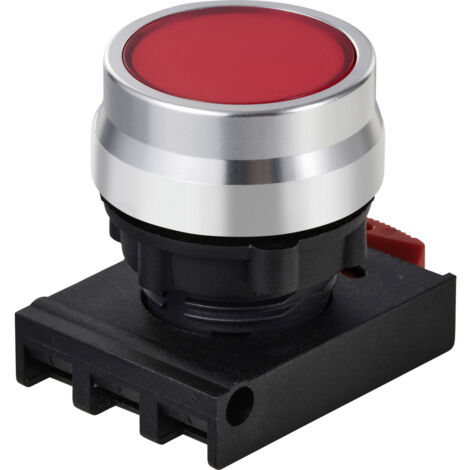 TRU COMPONENTS TC-12835224 ONPOW26BK-R Drucktaster-Frontelement  Knopf Rot   1 St.