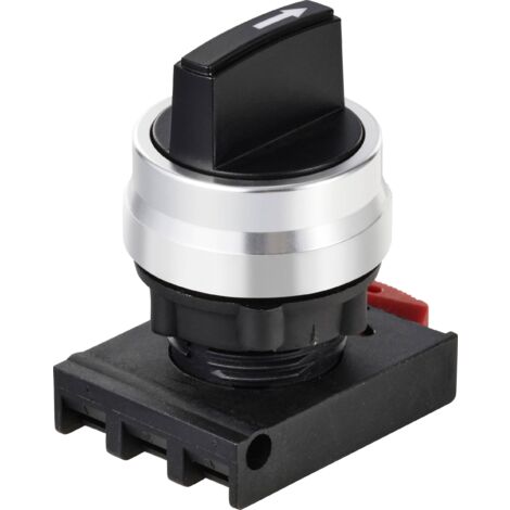 TRU COMPONENTS TC-12835260 ONPOW26BK-X/31 Elément frontal pour sélecteur levier noir 3 x +/- 45 ° 1 pc(s) A766933