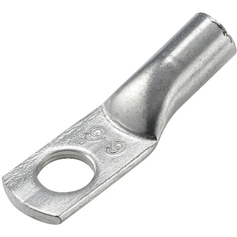 TRU COMPONENTS TC-12885868  Rohrkabelschuh  180 ° M6 6 mm² Loch-Ø: 6 mm 1 St.