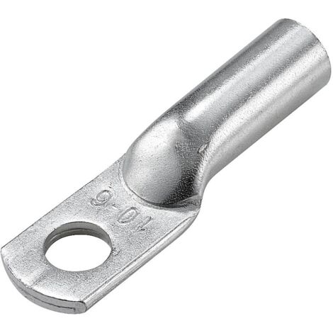TRU COMPONENTS TC-12885888 Cosse de câble tubulaire 180 ° M6 10 mm² Ø du trou: 6 mm 1 pc(s) A591453