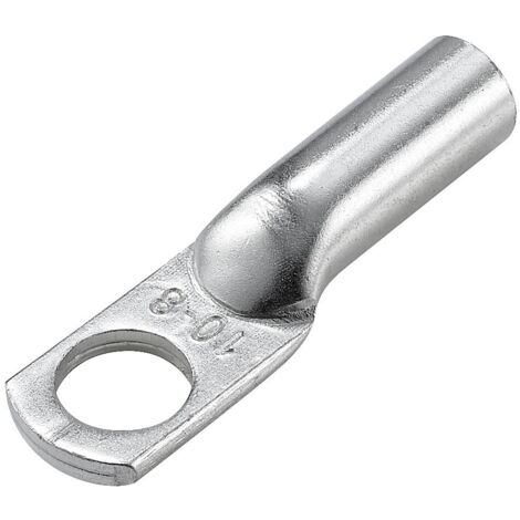 TRU COMPONENTS TC-12885892 Cosse de câble tubulaire 180 ° M8 10 mm² Ø du trou: 8 mm 1 pc(s) A591423