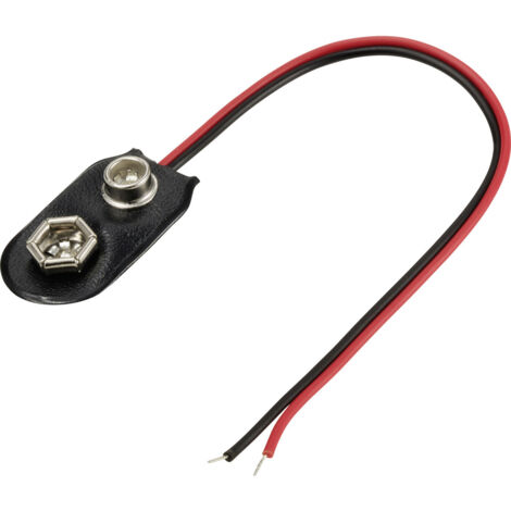 Connecteur Batterie 9V Type IT - Clip Avec Fils Plomb | Longueur 15cm | Neuf
