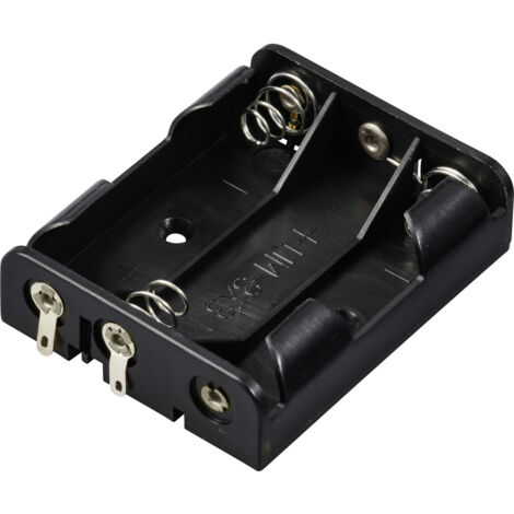 TRU COMPONENTS TC-13220532 Batteriehalter 3x Mignon (AA) Lötanschluss (L x B x H) 60 x 48 x 16 mm