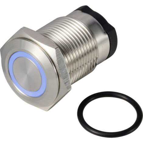 TRU COMPONENTS TC-13224156 ONPOW6316F-10E/Q/B/12V/S Drucktaster 36 V DC/AC 2 A 1 x Aus/(Ein) tastend