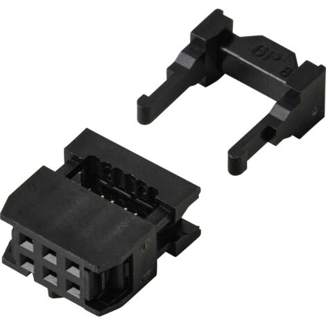 TRU COMPONENTS TC-13537784 Pfosten-Steckverbinder mit Zugentlastung Rastermaß: 2.54 mm Polzahl Gesam